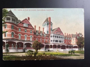 Paso Robles CA Hotel el Paso de Robles Antique Vintage Postcard Posted 1910 - Picture 1 of 2