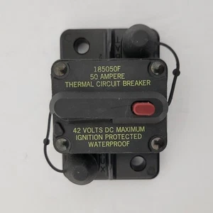 for Cooper Bussmann 185050F Thermal Circuit Breaker 50A 42V DC REPL CB185-50 - Picture 1 of 5