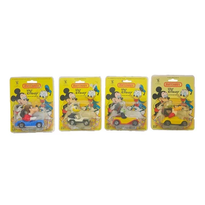 Walt Disney Konvolut 4 Donald Duck Goofy Jiminy Cricket Matchbox 1979 Diecast C - Bild 1 von 4