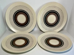 Set Of 4 Mikasa Indian Feast Tribal Ring 10-7/8" Stoneware Dinner Plates DE803 - Picture 1 of 4