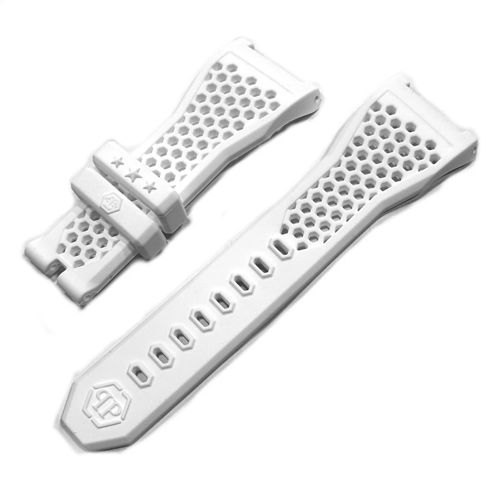 Philipp Plein Repuesto Silicona Blanco The Skeleton Automatik PWBAA - Serie - Imagen 1 de 2