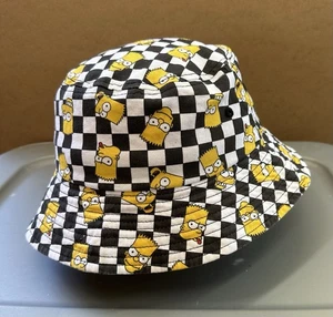 Sombrero de cubo Bart Simpson a cuadros 20th Century Fox Tag de Mad Engine - Imagen 1 de 7