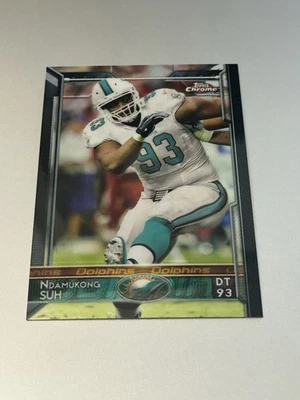 2015 Topps Chrome NDAMUKONG SUH #22 Detroit Lions Football - Image 1 of 2