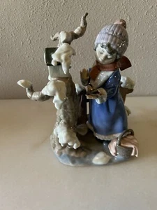 Lladro Figurine Winter Frost #5287 Retired - Picture 1 of 5