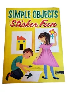 Vtg Watkins & Strathmore Simple Objects Sticker Fun Book New Unused - Foto 1 di 6
