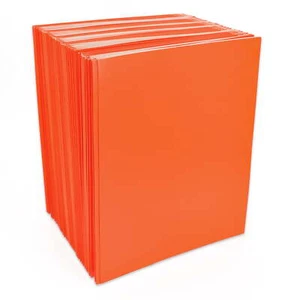 Pen + Gear 3-Prong Paper Folders with Pockets, 50-Count, Orange, Letter Size - Picture 1 of 7