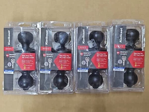 4 - Kwikset Polo Traditional Keyed Entry Door Knobs SmartKey Matte Black - Picture 1 of 1