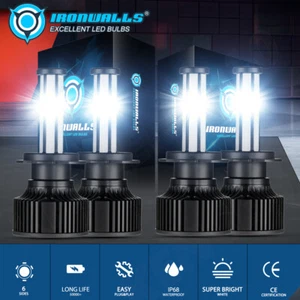 6Sides H7 H7 LED Headlight High Low Beam White For Mercedes-Benz ML350 2003-2015 - Picture 1 of 16