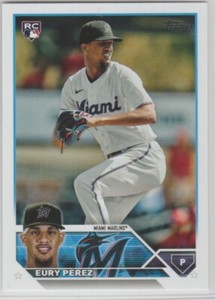 2023 Topps Update #US139 Eury Perez RC Miami Marlins
