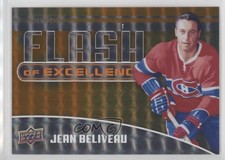 2014-15 Upper Deck Overtime Flash of Excellence Orange /25 Jean Beliveau HOF