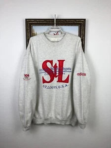 Vintage 90's Adidas Saint Louis Olympic National Regatta Sweatshirt Crewneck L - Bild 1 von 16
