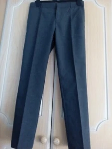 Boys M&S Regular School Trousers Grey Adjustable Waist Uniform Size 12-13 years - Picture 1 of 7