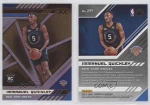 2020-21 Panini Chronicles Xr Bronze Immanuel Quickley #297 Rookie RC