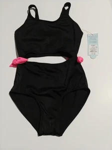Cat & Jack Girls Black One Piece Swimsuit S (6/7) - Picture 1 of 3