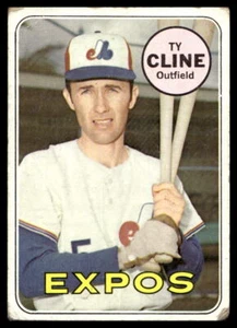 1969 Topps #442 Ty Cline Montreal Expos Low Grade - Picture 1 of 2