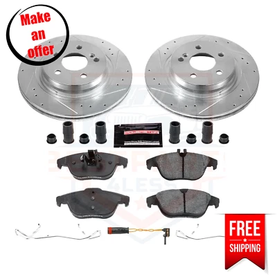 Комплект задних тормозных дисков и колодок Powerstop K5626 для базового купе Mercedes E350 10–14 годов выпуска - Изображение 1 из 2