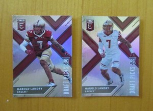 HAROLD LANDRY 2018 Elite Draft Picks Lot (2) #153A & 153B Boston Coll. TENNESSEE