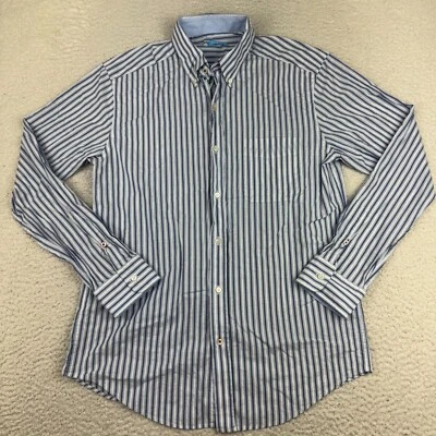 J McLaughlin Shirt Mens Medium Long Sleeve Striped Button Down Cotton - Image 1 of 4