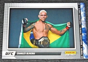 2021 Panini Instant Global Sensations UFC Limited Charles Oliveira Brazil Flag - Picture 1 of 1