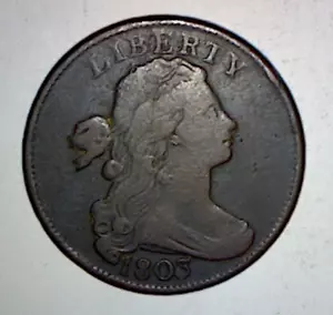 1803 DRAPED BUST LARGE CENT - Picture 1 of 4