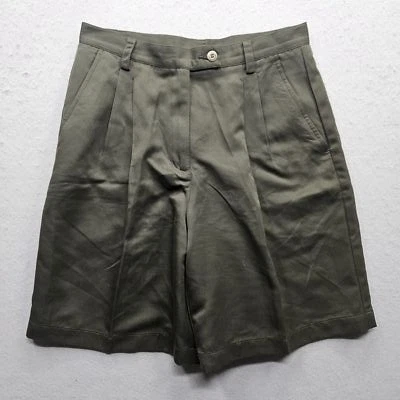Liz Claiborne Women's 10 Army Green Pleated Shorts - Image 1 of 4