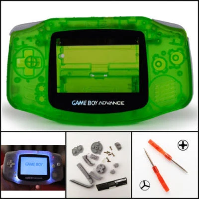 Nintendo Game Boy Advance GBA Front Light Frontlight AGS-001 Full Kit Green - Image 1 of 3