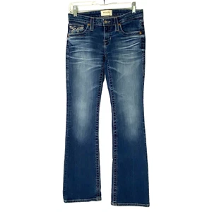 Big Star Liv Bootcut Blue Jeans Womens size 26R Low Rise Stretch 30 x 31 - Picture 1 of 13