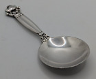 GEORG JENSEN Sterling Silver ACORN Pattern TEA CADDY Spoon Art Deco Danish
