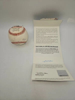 🌟 KEN GRIFFEY JR Fastest To 450 HR Signed Baseball AUTO#58/100 UDA Mariners HOF - Image 1 of 4