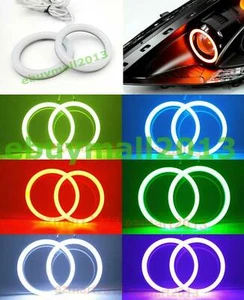 BT Cotton RGB Halo Ring For Nissan 370Z Z34 Fairlady Demon Devil Angle Eyes DRL - Picture 1 of 20