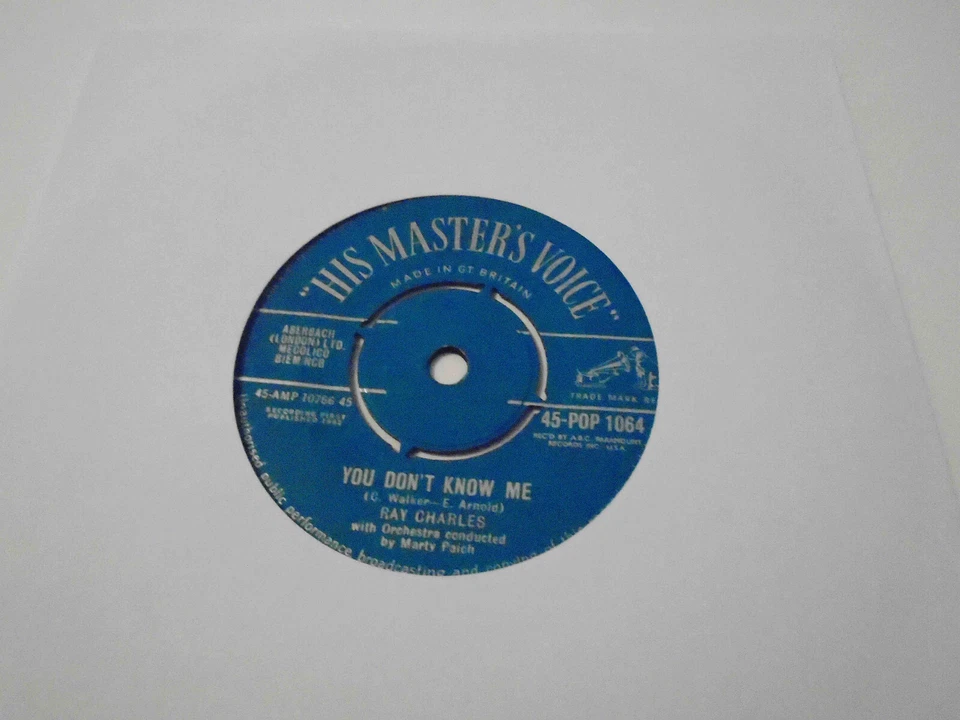 Ray Charles - You Don't Know Me - 7'' Vinyl Record Single - 45-POP-1064 (1962) - Image 1 of 1