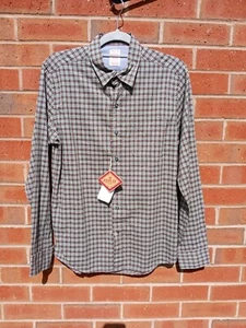 Replay Shirt Mens Medium Multi Plaid Check Long Sleeve Cotton Point Yarn Dyed - Picture 1 of 11