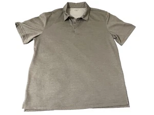 Men's Golf Polo Shirt Gray Size XL Polyester Stretch BCG Comfort Short Sleeve - Picture 1 of 5