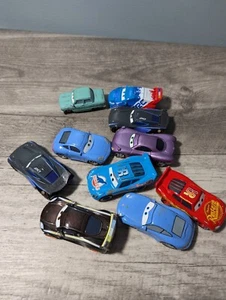 Lot 10 Disney Pixar Cars Diecast McQueen Dinoco Shiftwell Raoul Lewis Hamilton - Bild 1 von 9