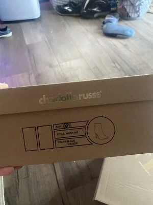 Charlotte Russe женщин черный Akira-308 ботинки размер 9 новый - Изображение 1 из 4