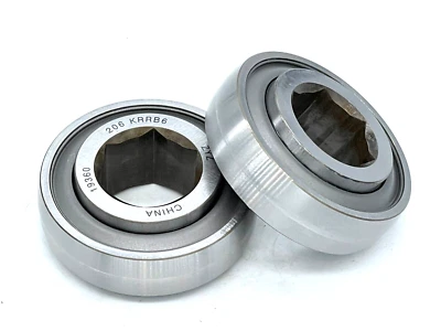 2pcs 206KRRB6 1" Hex Bore Ag Bearing JD9313 HPS100GP 2AH06-1 A5636 211587C91 - Image 1 of 4
