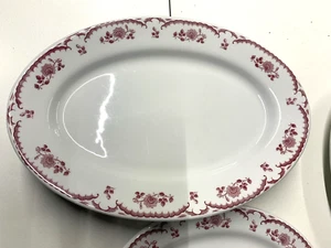 Vintage Shenango Chardon Rose 15 X 10 1/2 Oval Platter Restaurant Ware Nice - Picture 1 of 4