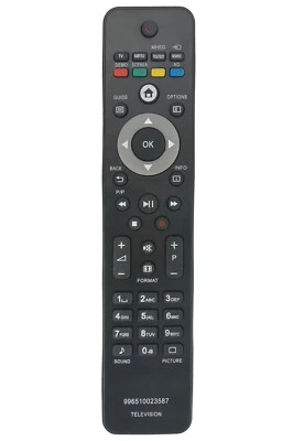 Neu Ersatz Fernbedienung Passend f??1r Philips 996510023587 TV Fernseher Remote - Bild 1 von 2