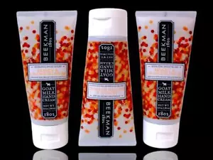 (Lotto di 3) Beekman 1802 "Miele e fiori d'arancio" crema mani latte di capra 2 oz sigillata - Foto 1 di 7