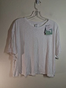 NUEVO CON ETIQUETAS Joy Lab Camiseta Atlética Cuadrada Grande Blanca Para Mujer Talla Grande - Imagen 1 de 7