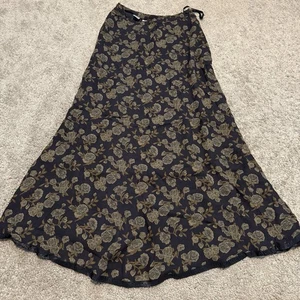 Vintage 90s Y2K Jones New York Grunge Whimsical Gothic Floral Broom Skirt Size 4 - Bild 1 von 7
