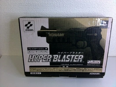 PS1 Konami Hyper Blaster Light Gun RU012 SLPH-00014 CIB TESTADO Japão - Imagem 1 de 4