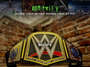 Custom Side Plate World Heavy Weight Championship Replica Title Belt 2mm Brass - Bild 1 von 8