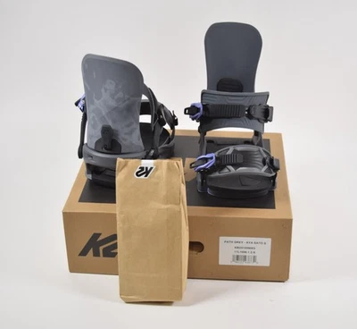 2026 Nuevo en caja Fijaciones de snowboard K2 Path para mujer $390 S gris Aya Sato rígido Foto 1 de 4
