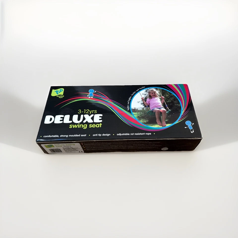 Deluxe TP Toys Moulded Swing Seat for Children Plastic, Green - Image 1 of 2