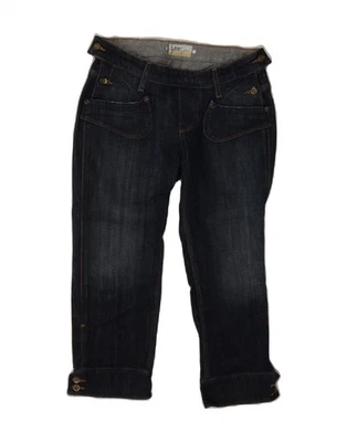 Jeans capri LEE niñas 13-14 años W28 L21 azul marino algodón GS06 Foto 1 de 3