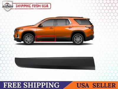 Se adapta a Chevrolet Traverse 2018-2022 puerta delantera izquierda lado del conductor moldura inferior Foto 1 de 4