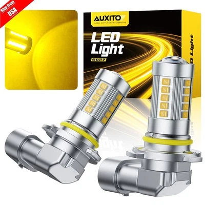 AUXITO Canbus H10 LED Fog Light Bulbs For BMW 323i 325i 330i M3 Coupe E46 E60 Foto 1 de 4