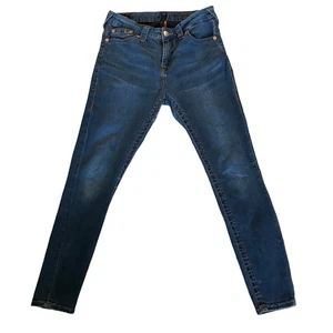 True Religion Denim Blue Jennie Curvy Mid Rise Skinny Jeans Gr. 31 - Bild 1 von 8