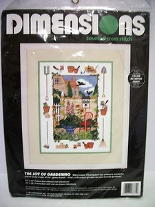 UNOPENED Dimensions Joy of Gardening Cross Stitch Kit 3771 Discontinued - Picture 1 of 6